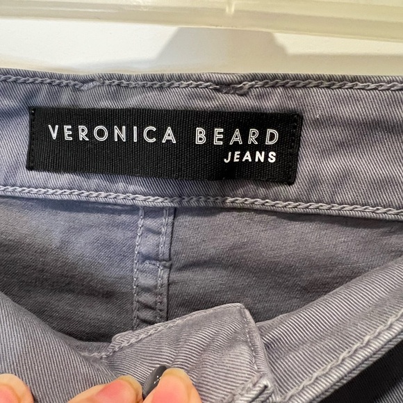 Veronica Beard Grey Ayla Chino High Rise Jeans Size 4 - Picture 3 of 10
